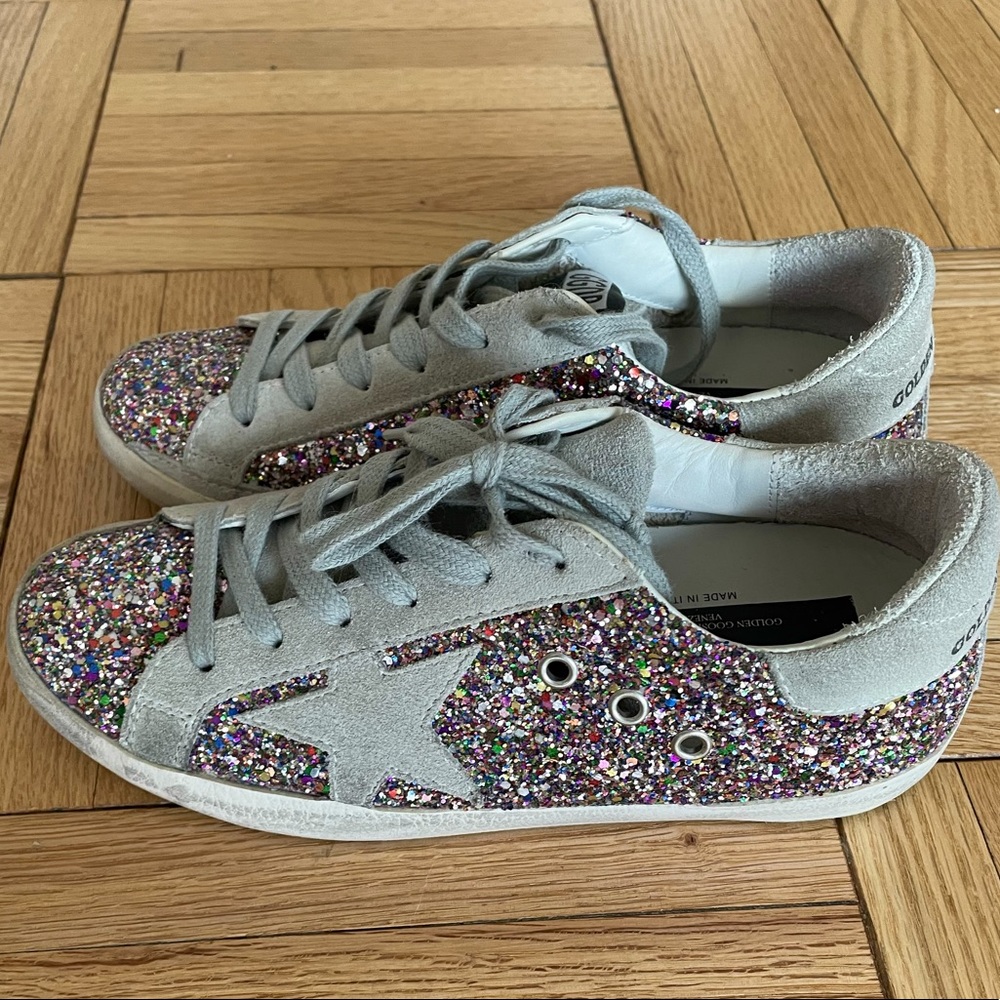 Golden Goose Super-Star Rainbow Glitter 36
